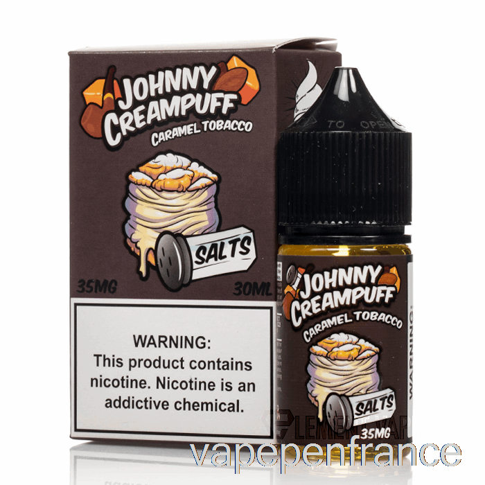 Tabac Caramel - Sels De Johnny Creampuff - Stylo Vape 30 Ml 50 Mg